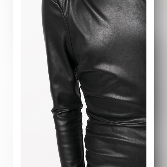 Likely Faux Leather Ruched Mini - Picture 2 of 10